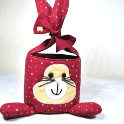 Einzigartiges Osternest mit Hasen,  Osterdekoration, Ostergeschenk