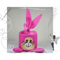 Einzigartiges Osternest mit Hasen,  Osterdekoration, Ostergeschenk