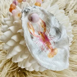 Einzigartiges Set Serviettenhalter aus Austern & Achaten – Handgefertigte Unikate als Geschenk