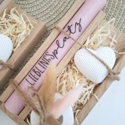 Einzugsgeschenk Einweihungsgeschenk Geschenkset zum Umzug Einzug Dekoherz Kerzenhalter rund Kerzenset zum Hauskauf Richt
