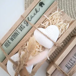 Einzugsgeschenk Einweihungsgeschenk Geschenkset zum Umzug Einzug Dekoherz Kerzenhalter rund Kerzenset zum Hauskauf Richt