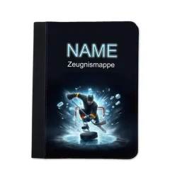 Eishockey Zeugnismappe personalisiert | Zeugnismappe | Zeugnismappe mit Namen | Urkundenmappe