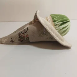 Eistütenhalter 2 Stück – Waschbarer Kleckerschutz Tropfschutz für Eiswaffeln, Braun Bunt, Frühling & Sommer