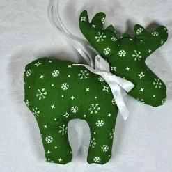 Elch, Stern und Engel im Set, Weihnachtsdekoration-grün