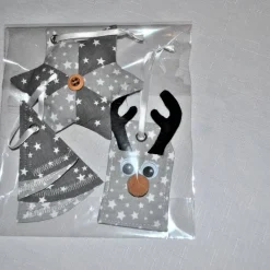 Elch,Stern und Tannenbaum im Set,  Weihnachtsdekoration