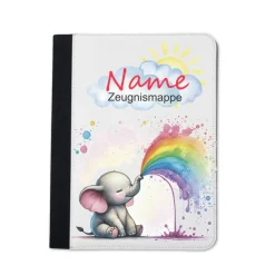 Elefant Zeugnismappe personalisiert | Zeugnismappe | Zeugnismappe mit Namen | Urkundenmappe
