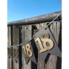 Elegante Girlande zum 18. Geburtstag, Wimpelkette, Fahnengirlande, Gold oder Silber und Schwarz, Wimpel, Partydekoration