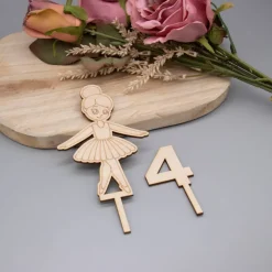 Eleganter Caketopper mit Ballerina-Motiv
