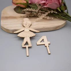 Eleganter Caketopper mit Ballerina-Motiv