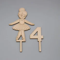 Eleganter Caketopper mit Ballerina-Motiv