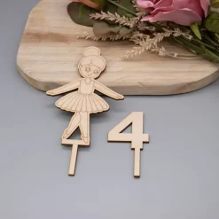 Eleganter Caketopper mit Ballerina-Motiv
