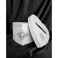 Elegantes Hochzeitsset aus Wildleder mit Kristallen – personalisiert, romantisch & luxuriös handgefertigt