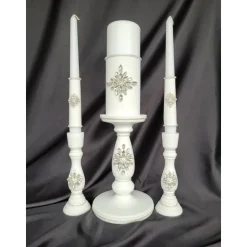 Elegantes Hochzeitsset aus Wildleder mit Kristallen – personalisiert, romantisch & luxuriös handgefertigt