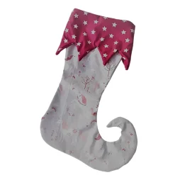 Elfensocke mit Einhorn Motiven, Kaminsocke zum aufhängen und befüllen