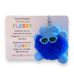 Endlich Schulkind! Mut-Monster FLOBBY, Geschenk Einschulung, Mutmacher, Glücksbringer