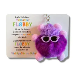 Endlich Schulkind! Mut-Monster FLOBBY, Geschenk Einschulung, Mutmacher, Glücksbringer