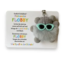 Endlich Schulkind! Mut-Monster FLOBBY, Geschenk Einschulung, Mutmacher, Glücksbringer