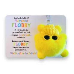 Endlich Schulkind! Mut-Monster FLOBBY, Geschenk Einschulung, Mutmacher, Glücksbringer
