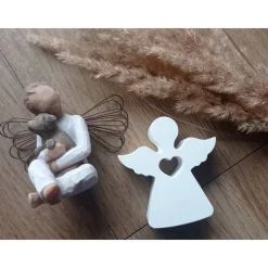 Engel aus Gips oder Beton als Erinnerung an Dein Sternenkind• Fehlgeburt• Sternenkindandenken• Trauer