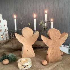 Engel aus massivem Altholz - Holz - Stammholz