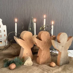 Engel aus massivem Altholz - Holz - Stammholz