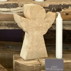 Engel aus massivem Altholz - Holz - Stammholz