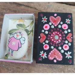 Engel, Schutzengel, Geschenk, Taufe, Krankenbesuch, Geburtstag, bemalter Stein, Engel in der Box, Glückstein