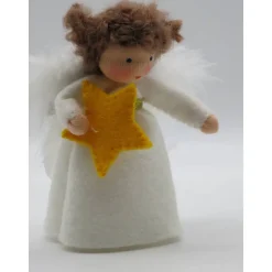 Engelchen mit Stern - Weihnachten - Advent - handgefertigte Blumenkinder - Jahreszeitentisch - Waldorf Art - Art. Nr. WI