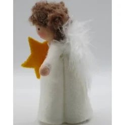 Engelchen mit Stern - Weihnachten - Advent - handgefertigte Blumenkinder - Jahreszeitentisch - Waldorf Art - Art. Nr. WI