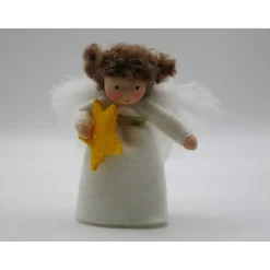 Engelchen mit Stern - Weihnachten - Advent - handgefertigte Blumenkinder - Jahreszeitentisch - Waldorf Art - Art. Nr. WI