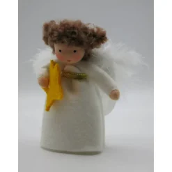 Engelchen mit Stern - Weihnachten - Advent - handgefertigte Blumenkinder - Jahreszeitentisch - Waldorf Art - Art. Nr. WI