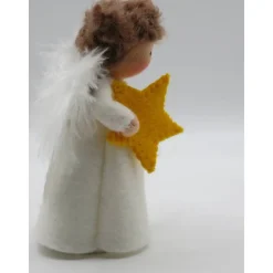 Engelchen mit Stern - Weihnachten - Advent - handgefertigte Blumenkinder - Jahreszeitentisch - Waldorf Art - Art. Nr. WI