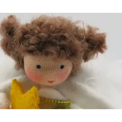 Engelchen mit Stern - Weihnachten - Advent - handgefertigte Blumenkinder - Jahreszeitentisch - Waldorf Art - Art. Nr. WI