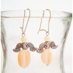 Engelchen Ohrringe mit Edelsteinen