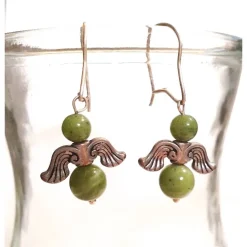 Engelchen Ohrringe mit Edelsteinen