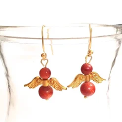 Engelchen Ohrringe mit Edelsteinen