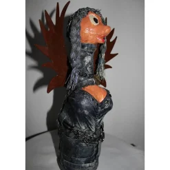 Engelsfigur BIKER-ENGEL Steampunk Gothic Verrückte Skulptur Upcycling Dekofigur Künstlerfigur Weihnachten Halloweendeko