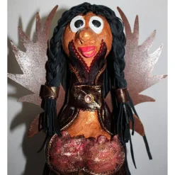 Engelsfigur STEAMPUNK-TINE Steampunk Gothic Dekoration Verrückter Engel Skulptur Upcycling Halloweendeko