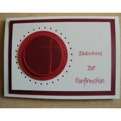 Enladungskarten zur Konfimation Junge Kommunion  Einladungskarte Einladungen Mädchen Kreuz Einladung Einladungskarte