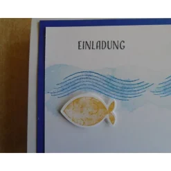 Enladungskarten zur Konfimation Fisch Einladungskarte Einladungen Einladung Einladungskarte Junge Mädchen nach Wahl