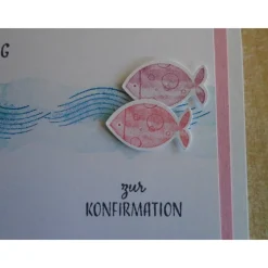 Enladungskarten zur Konfimation Fisch Einladungskarte Einladungen Einladung Einladungskarte Junge Mädchen nach Wahl