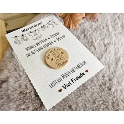 Entscheidungsmünze - Baby - Geschenk zur Geburt für Mama / Papa