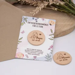 Entscheidungsmünze für Eltern - Motiv wählbar – zwei Größen - fertig zum Verschenken