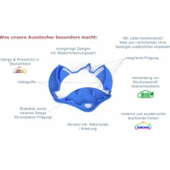 4er Ausstecher Set Oktoberfest - Keksausstecher - Cracker - Plätzchenausstecher - Ausstechformen - Männer Geschenk