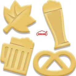 4er Ausstecher Set Oktoberfest - Keksausstecher - Cracker - Plätzchenausstecher - Ausstechformen - Männer Geschenk