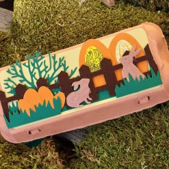 10er Eierkarton Ostergeschenk verpacken