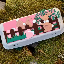 10er Eierkarton rosa bunt Ostergeschenk verpacken