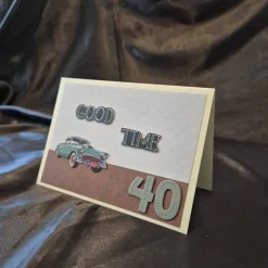 40er Geburtstagskarte / Automotiv Karte / Geburtstagskarte / Geschenk 40. Geburtstag / Geburtstagsgeschenk