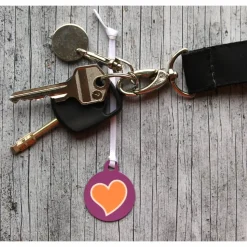 2er Set Anhänger **HerzDUO2** von ZWEIFARBIG 3,2cm Glücksbringer Oktoberfest Valentinstag Hochzeit Geburtstag Herz