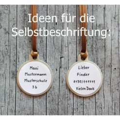 2er Set Anhänger **HerzDUO1** von ZWEIFARBIG 3,2cm Glücksbringer Oktoberfest Valentinstag